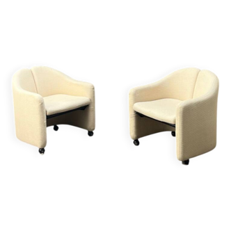 Paire de fauteuils Eugenio GERLI Tecno