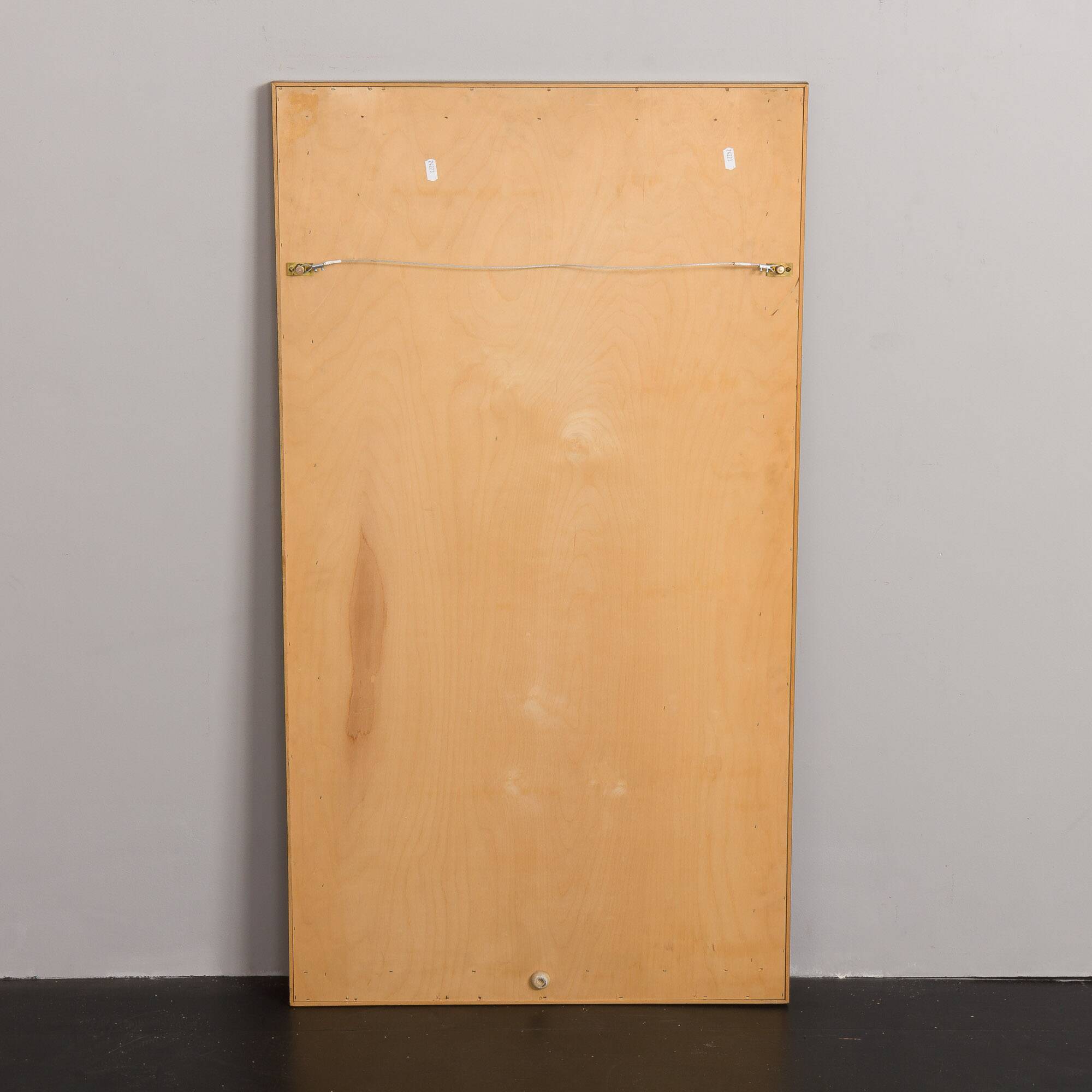 Scandinavian mid-century rosewood mirror with console, Denmark, 1960s