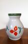 Vintage Poët Laval orange and green vase