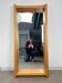 Miroir XL brutaliste pin massif style chalet