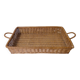 plateau en rotin vintage
