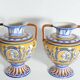 Large Hand-Painted Ceramic Double Handled Vases,  France, Set of 2