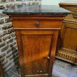 Louis Philippe oak bedside