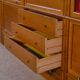 Modular furniture set by Pierre Cruege for Martin Dupuis in light oak, 1960
