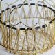 Vintage gold metal basket