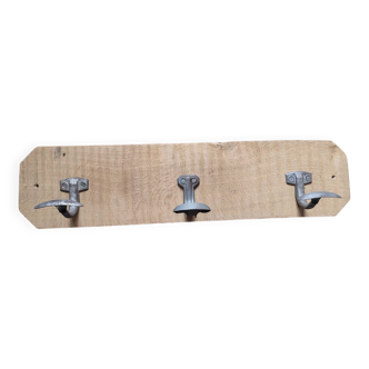 Porte manteau 3 patères chêne