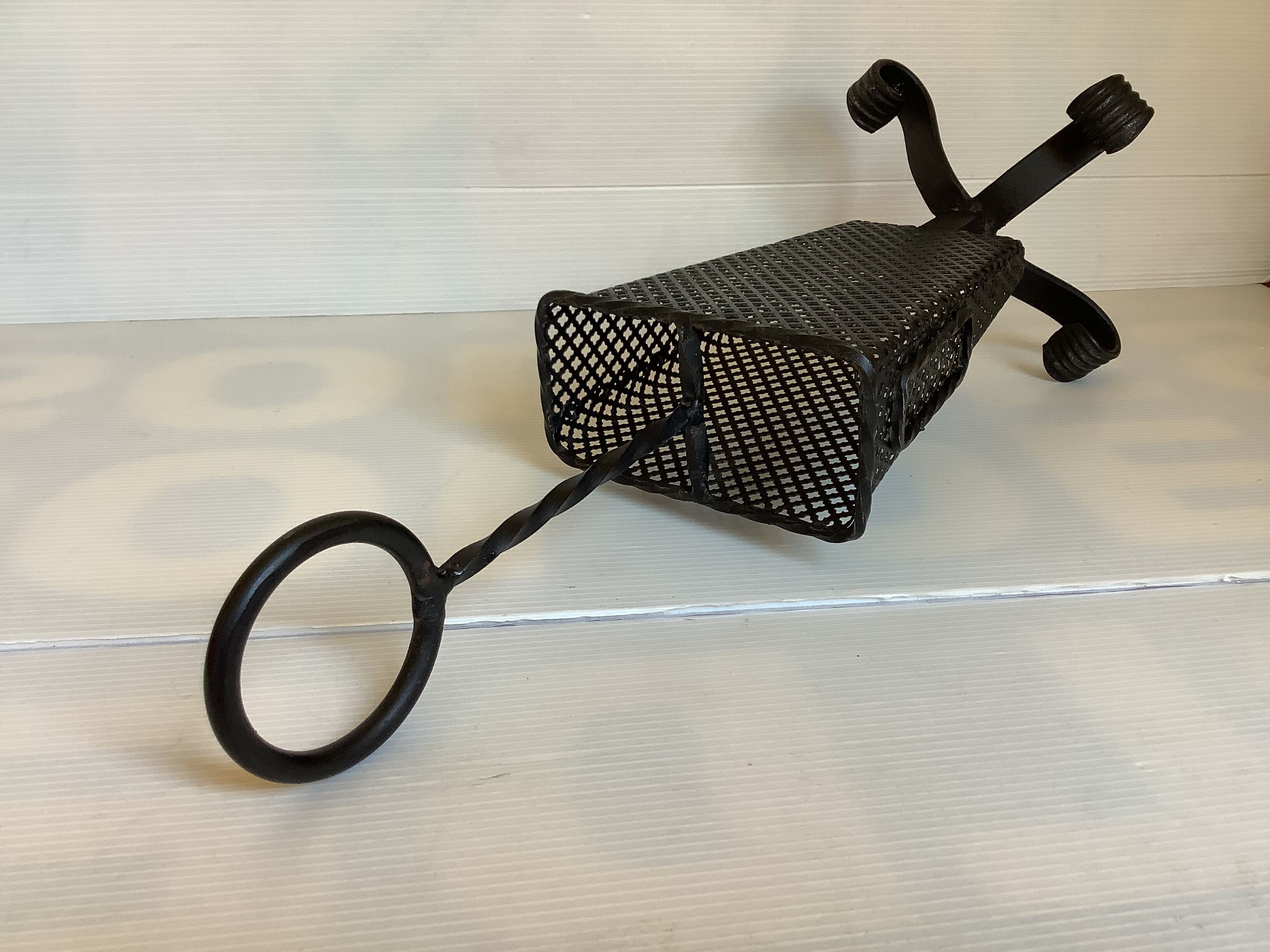 Fireplace match holder