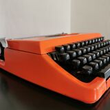 Machine à écrire Vintage Brother 210 orange