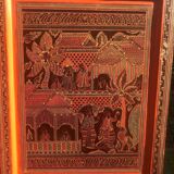 Asian lacquer screen