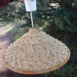 Vintage palm leaf pendant light