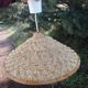 Vintage palm leaf pendant light