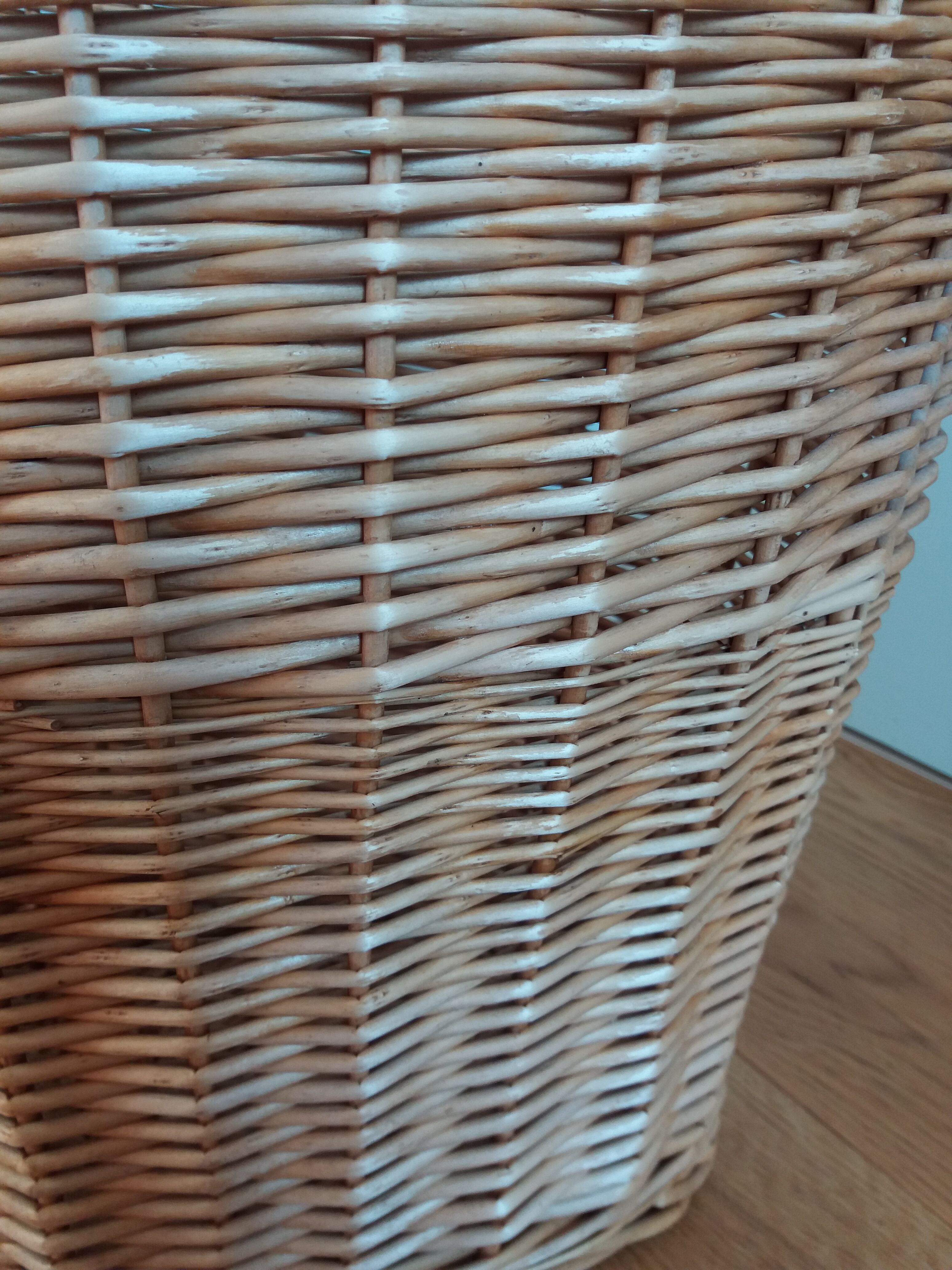 Wicker rattan or paper clothesbasket or paper