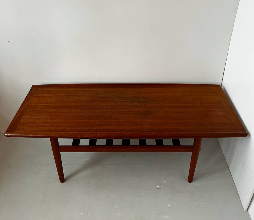 Danish teak coffee table by Grete Jalk