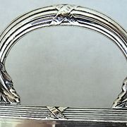 Serving tray metal silver style Louis-XVI