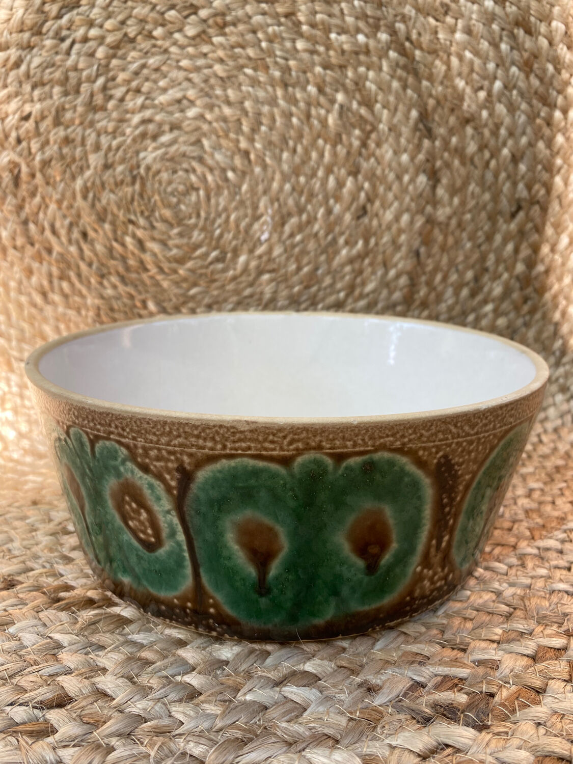 Enamelled salad bowl