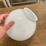 White glass lampshade globe