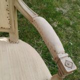 Pair of vintage antique Directoire style armchairs