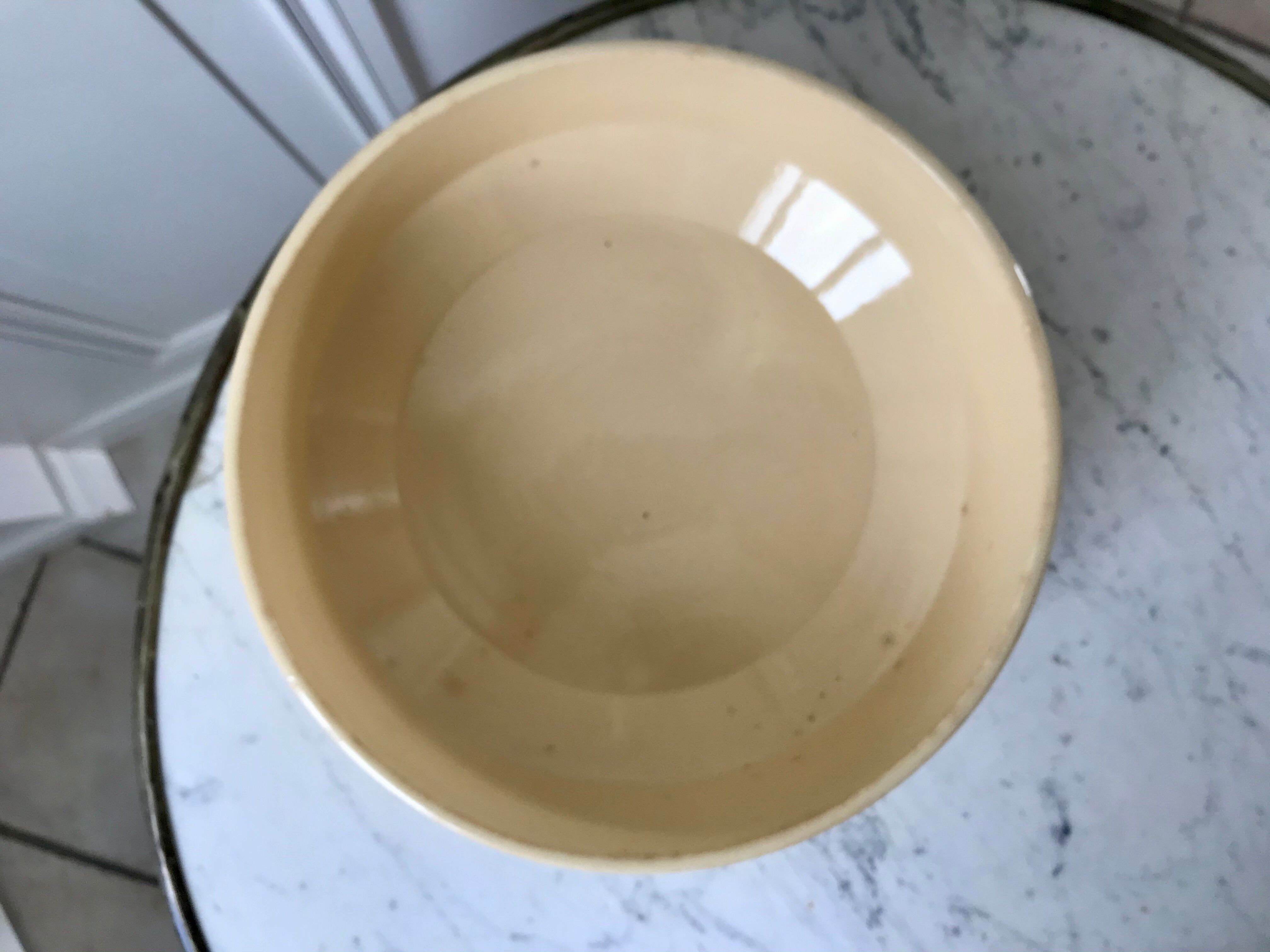 Salad bowl blue flowers saint-amand 30s-40s