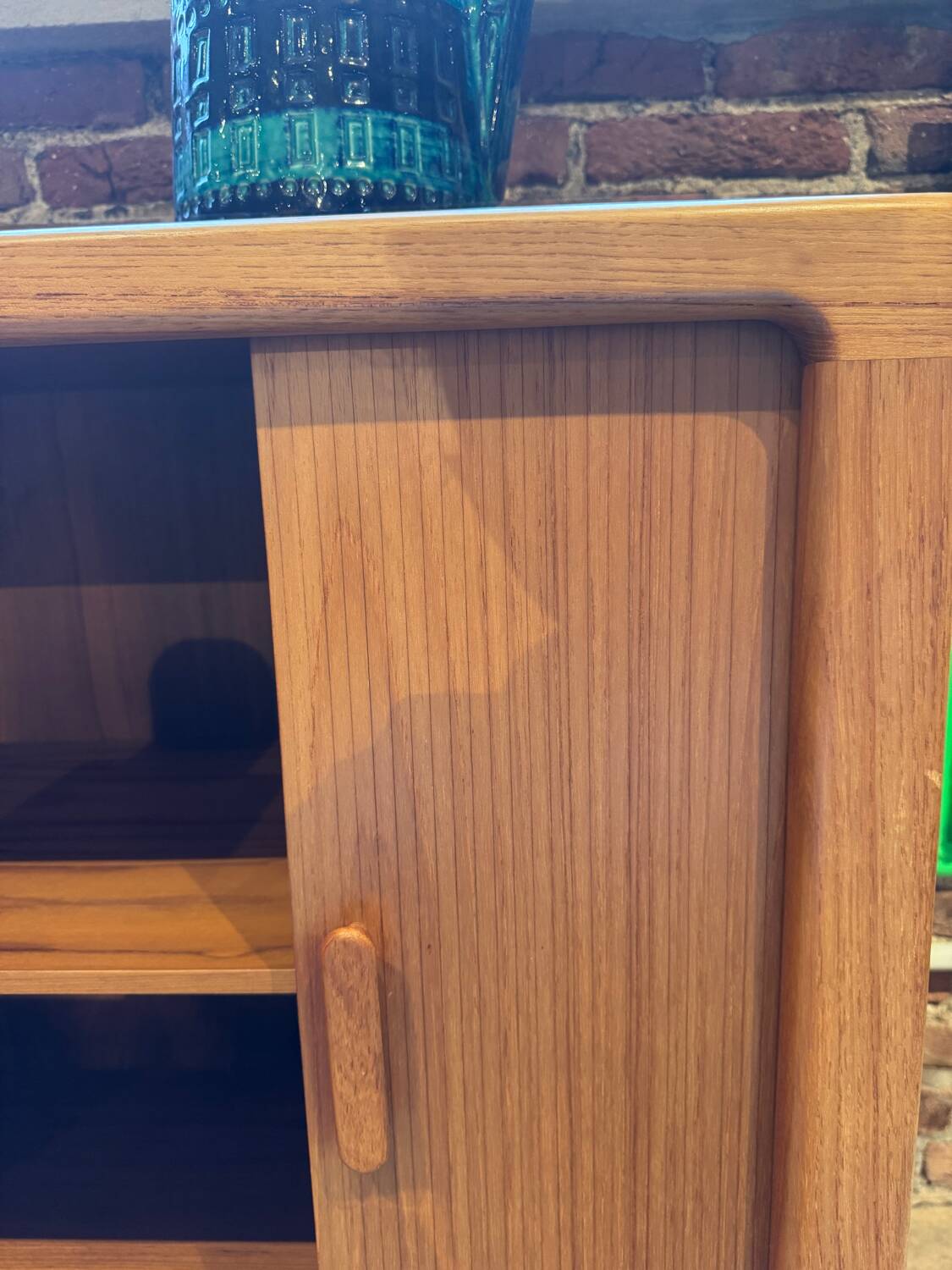 1960s Danish teak vintage buffet with sliding doors and drawers – Mid-Century Modern