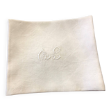 Set of 12 very large old monogram napkins