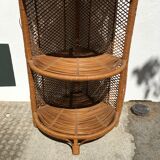 Vintage rattan shelf