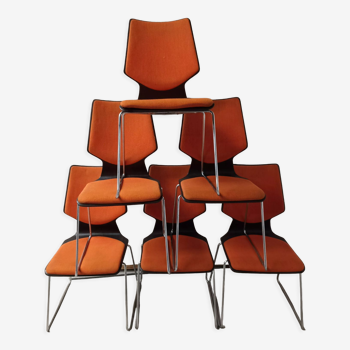 Set 6 vintage Pagwood chairs