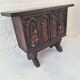 Arts of México Spanish colonial carved  painted console / sideboard, 1940s