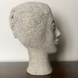 Bust in reconstituted stone