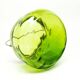 Sugar bowl, Art Nouveau, green glass, silver-plated brass, Sweden, early 20th century