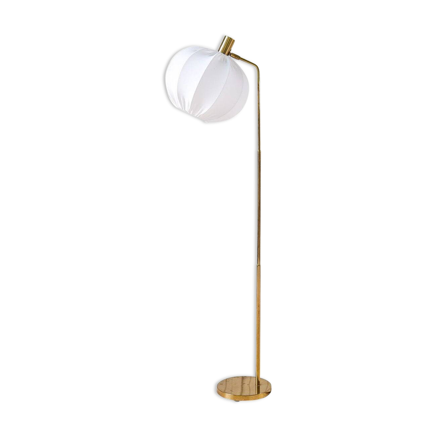 Mid-century modern brass floor lamp Bergboms G-03, Sweden, 1960s