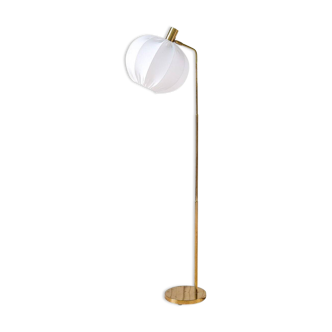 Mid-century modern brass floor lamp Bergboms G-03, Sweden, 1960s