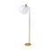 Mid-century modern brass floor lamp Bergboms G-03, Sweden, 1960s
