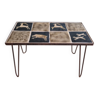 Vintage ceramic coffee table, 1950s