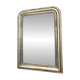 Antique Louis Philippe mirror with silver leaf pearls 105cm