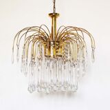 Murano glass teardrop waterfall ceiling lamp