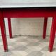 Vintage Kitchen Table with Enamel Top