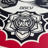Shepard Fairey (Obey), Make art not War, signé et daté par l'artiste