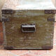 Coffee table,  wooden and metal military crate