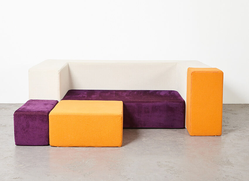 Cubisto Sofa by Massimo Morozzi for Edra 1990s