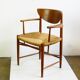 Pair of teak armchairs model 317 by Peter Hvidt for Soborg Mobler Denmark