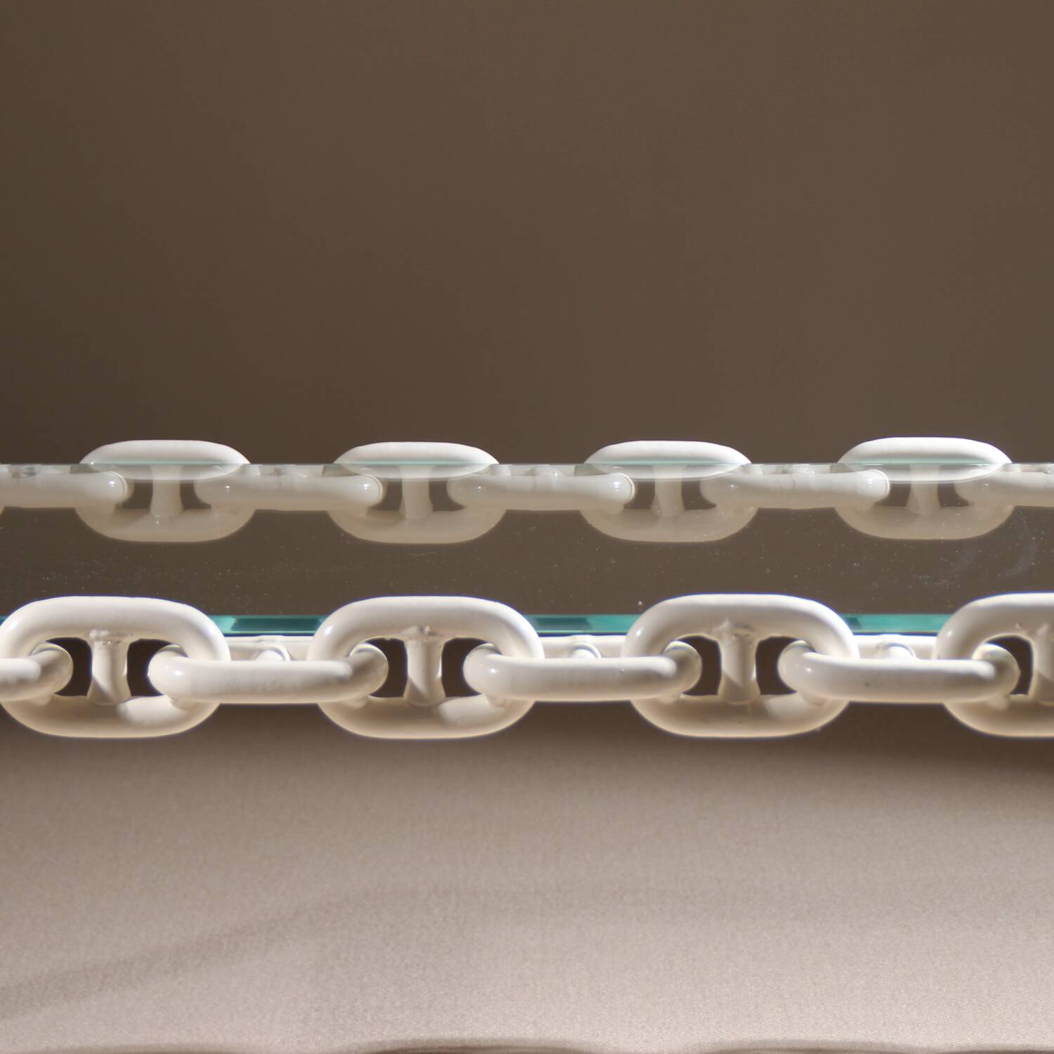 Brutalist Chain Link Coffee Table | France 1970s
