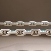 Brutalist Chain Link Coffee Table | France 1970s