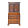George III oak secretary bookcase circa 1760, Thomas Chippendale style.