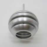 Pair of brushed aluminum Mercury wall lights by Eglo 90s