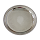 Silver plated metal tray diameter 35cm