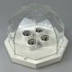 60s 70s ceiling lamp Glashütte Limburg Germany Plafoniere glass & metal