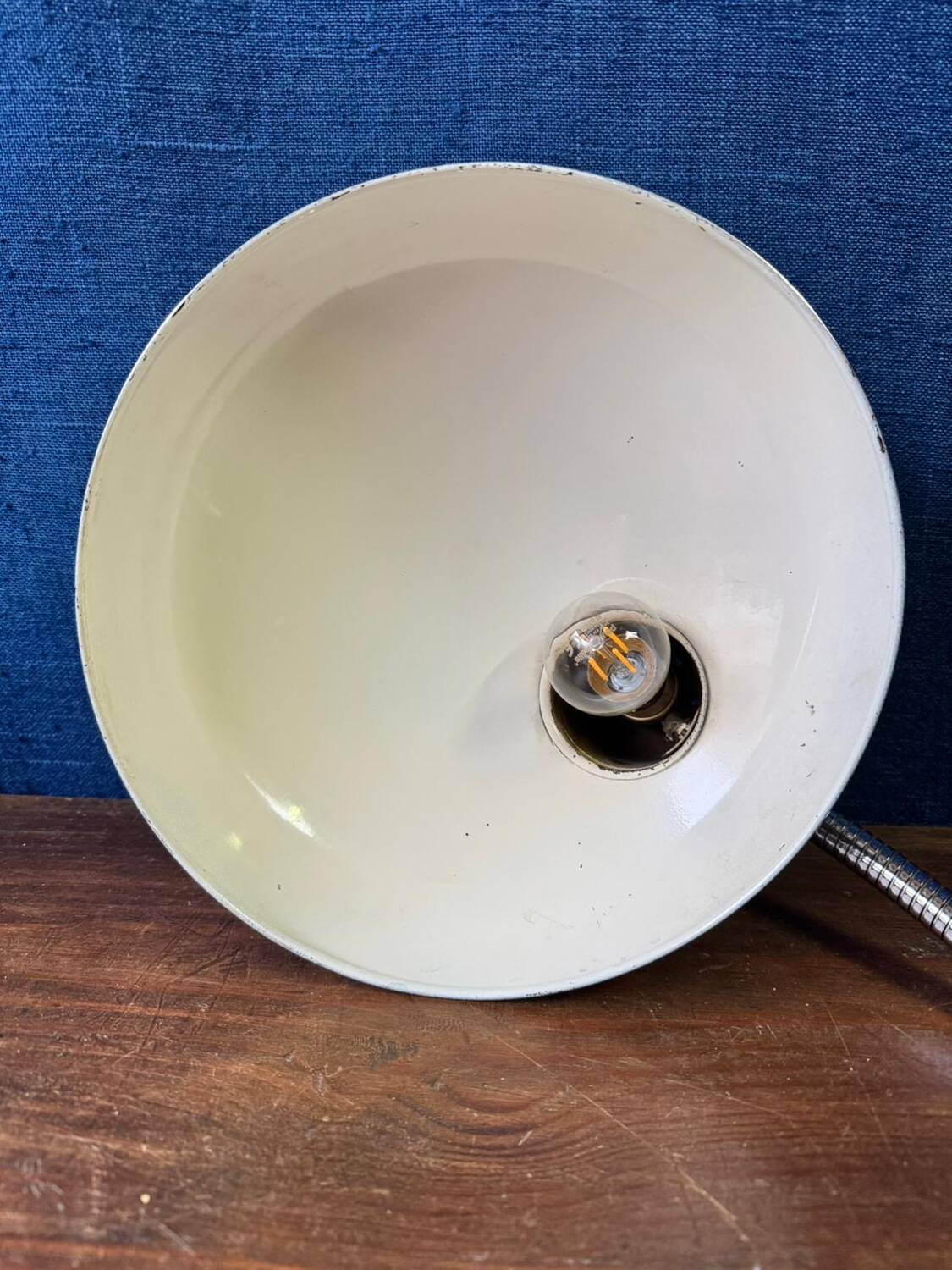 Vintage chrome desk lamp by Giovanni Michelucci for Lariolux