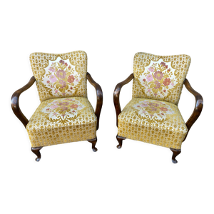 Fauteuils Art Déco style Chippendale