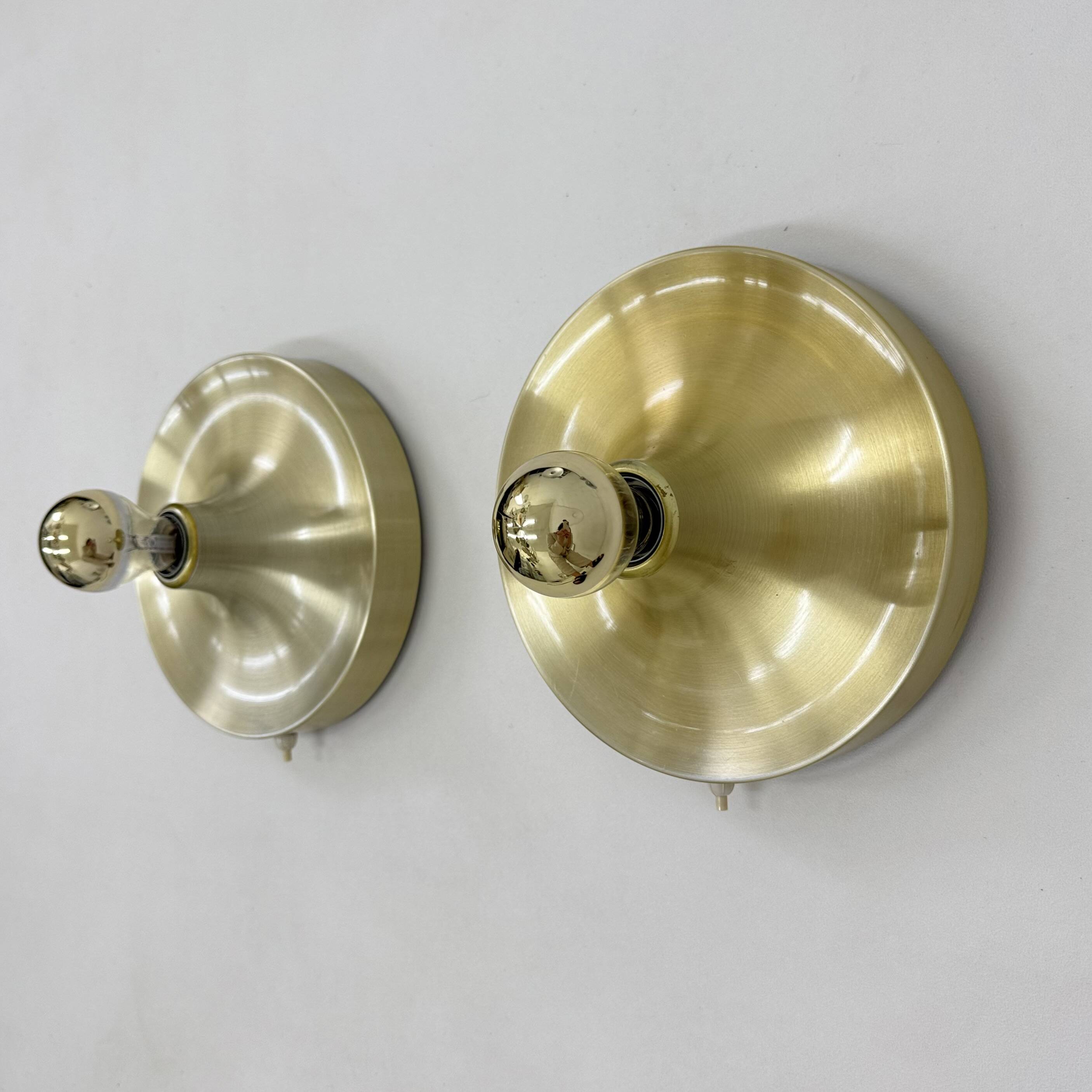 Mid-century design honsel space age disc lamp , 1970s attributed to Charlot