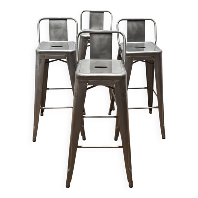 Suite de 4 chaises de bar, Tolix